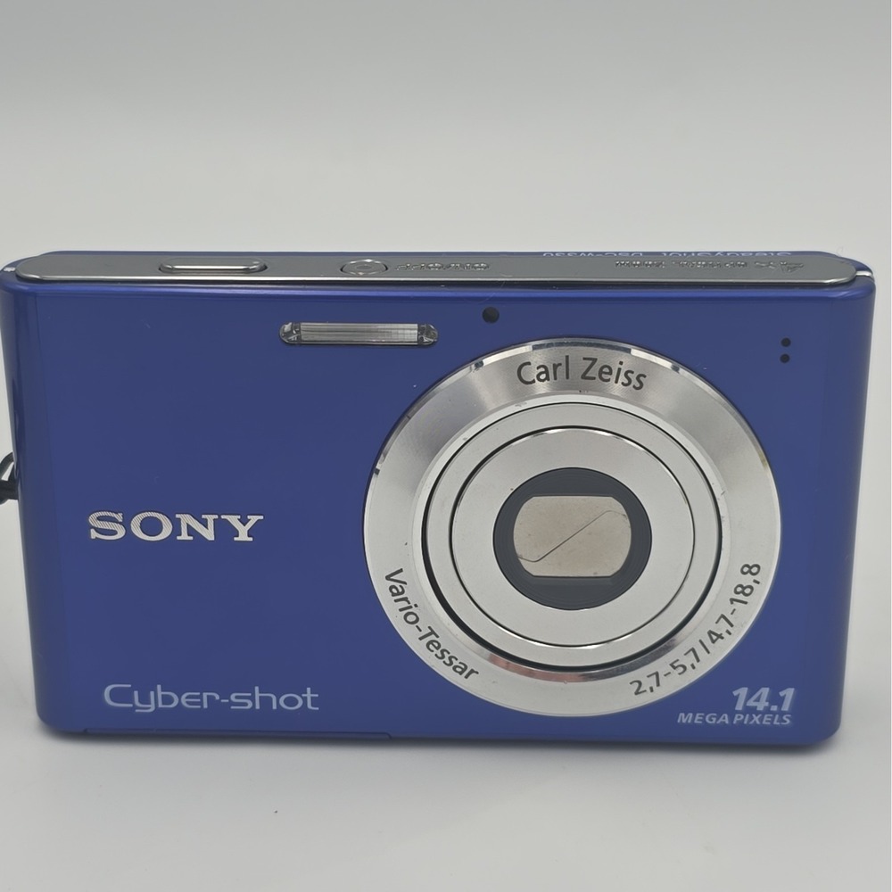 Sony Cyber-shot DSC-W330 CCD Retro Digital Camera 14.10 MP 4x Optical Zoom Blue